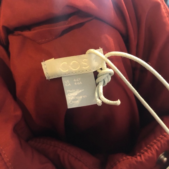 COPY - Burgundy COS girls puffer jacket - Picture 3 of 5